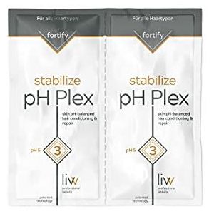 pH Plex 3 Stabiliseert het haar na kleuring of blondering, herstelt beschadigd haar, versterkt het effect tussen de behandelingen, geschikt voor alle haartypes