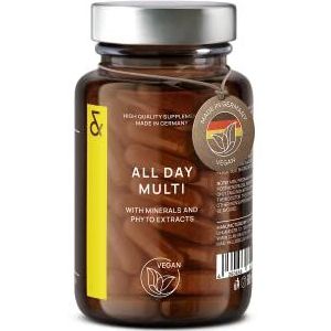 Multivitamine hoge dosering - 30 waardevolle vitamines A-Z, mineralen, sporenelementen & plantenextracten - All In One Premium Multi Vitamines - natuurlijk & vegan