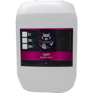 Racoon - Fluffy Microfiber Cleaner - Wasmiddel - 5L - Vrij van Verzachters