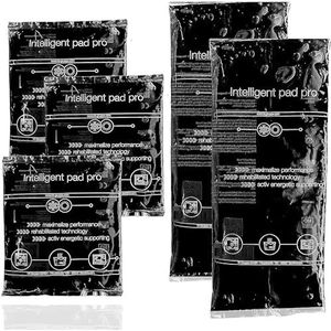 Set van 5 koude kompressen - warme kompressen zwart - Intelligent pad pro zwart - kompres gelkussens - koelpads - koude & warme koelpakken - herbruikbare koelzak