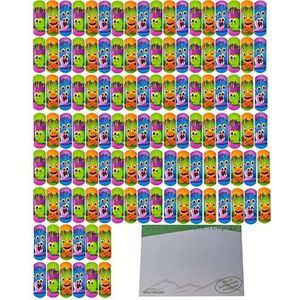 120 stuks FIGO professionele kinderpleisters + varivendo notitieblok (120 x kleine monsters)