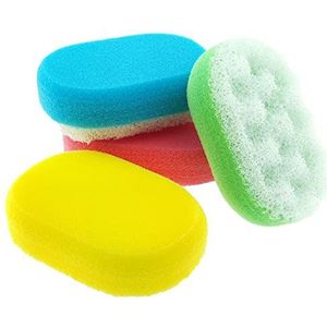 Massagespons set van 4 stuks 14 x 4,5 x 9 cm