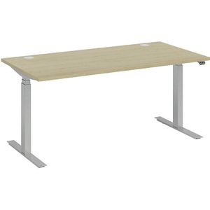 Bureau BOTTOM-UP silver, b x d = 1600 x 900 mm