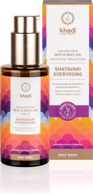 Shatavari - Everyoung - Lichaamsolie - Voor Rijpere Huid - Ayurvedisch