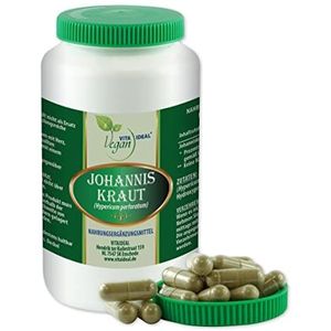 Vitaideal Vegan® sint-janskruid (Hypericum perforatum) 270 plantaardige capsules van 650 mg, zuiver natuurlijk zonder additieven