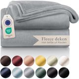 Blumtal - Fleece Deken - Super Zacht Fleece Plaid - 270x230 cm - Grijs