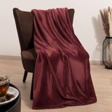 Blumtal Fleece Deken Super Zacht Fleece Plaid Donker Oceaan Blauw