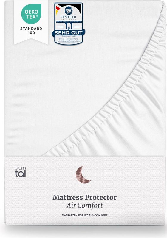 Blumtal waterdichte matrasbeschermer - Oeko-Tex gecertificeerd - ademend topmatras - 90x190cm