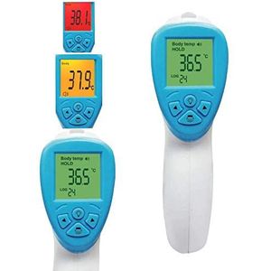 Deltasat X001 Digitale contactloze voorhoofdthermometer voor kinderen met onmiddellijke meting, koortsalarm, professionele lichaamsthermometer, geschikt voor baby's en volwassenen