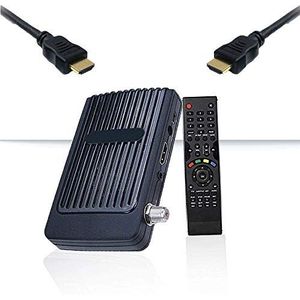 Tevsan 6000 DVB S/S2 mini satellietontvanger, Full HD, 1080p, HDMI, 2x USB 2.0, HDTV, digitale satellietontvanger, {Astra Hotbird Türksat, zwart