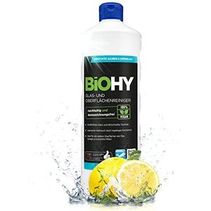 BiOHY Glas- en oppervlaktereiniger (1 Liter Fles) | Alcoholreinigerconcentraat | Intensief & duurzaam reinigingsmiddel voor verkoopautomaten (Oberflächenreiniger)