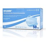 Mondmasker - 3-laags - Blauw - Polypropyleen - 50 Stuks