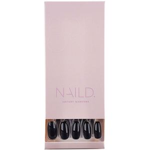 NAILD Pop-on Nails Kunstnagels & Nageldecoratie BLACK