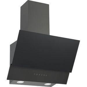 Respekta® Schuine afzuigkap 60 cm - Zwart - Label A - Luchtafvoer - Touchscreen - Glas - CH66060BSGA - Schuine dampkap