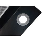 Schuine afzuigkap 60 cm - A++ label - Zwart - Luchtafvoer - Recirculatie - Touchscreen - Glas - CH89060S