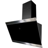 Schuine afzuigkap 60 cm - A++ label - Zwart - Luchtafvoer - Recirculatie - Touchscreen - Glas - CH89060S