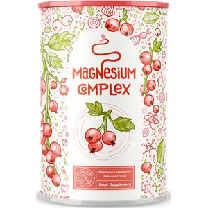 Alpha Foods Magnesium Complex - Vegan Magnesium poeder, Voedingssupplement met magnesium bisglycinaat, ondersteunt spier, zenuw en andere cruciale functies, 300g (60 porties)