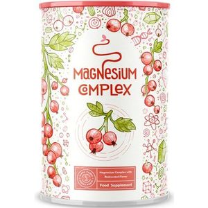 Magnesium Complex - Magnesium poeder supplement met 6 verschillende biobeschikbare magnesiumverbindingen - Vegan, ideaal voor sporters, ter ondersteuning van spier, zenuw & elektrolytenbalans