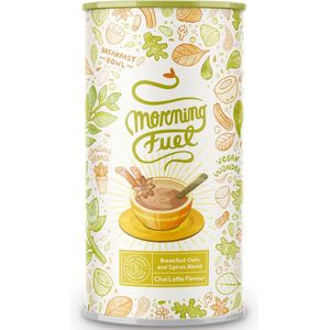 Alpha Foods Morning Fuel Ontbijt Bowl - Breakfast Bowl en Smoothie Bowl, Vegan Poeder van 500 gram voor 10 shakes of porties, met Chai Latte smaak