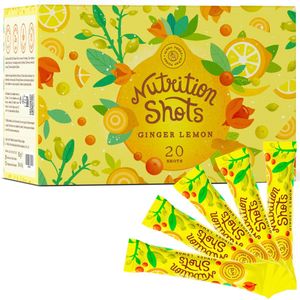 Nutrition Shot - Gember & Citroen met Zink, Immuunsysteem Booster - Vriendelijke immuunondersteuning van Alpha Foods