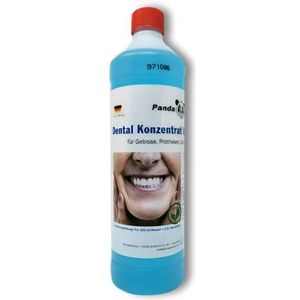 Dental concentraat ultrasone reiniger, verwijdering van aanslag en verkleuringen, voor gebitten, prothesen, kunstgebitten en beugels (1000 ml)