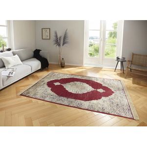 Oosters tapijt Hamun - beige/rood 200x300 cm