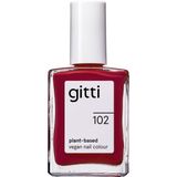 Gitti - Nagellak No. 102 - Classic Red - Duurzaam - Langhoudend