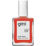 Gitti - Nagellak No. 139 - Fiery Orange Red - Vegan - Langhoudend