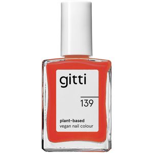 gitti no. 139 Nail Polish Fiery Orange Red 15 ml