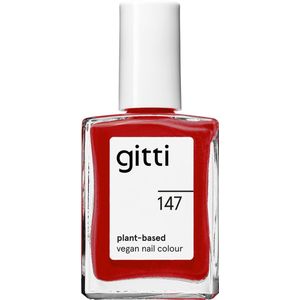 Gitti - Nagellak No. 147 - Real Red - Duurzaam - Langhoudend