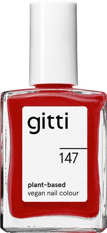 Gitti - Nagellak No. 147 - Real Red - Duurzaam - Langhoudend