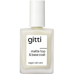 Gitti - Matte Top & Base Coat - Nagellak - Transparant - 2-in-1