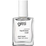 Gitti - Plant-Based Top & Base Coat - Nagellak - Vegan - 2-in-1 Formule
