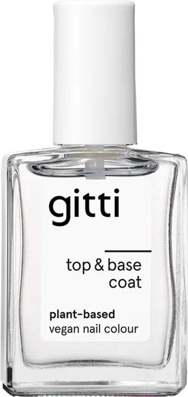 Gitti - Plant-Based Top & Base Coat - Nagellak - Vegan - 2-in-1 Formule