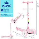 KIDIZ - X-Pro2 - Driewieler Step - LED Wielen - Aluminium Stuur - Vouwfunctie