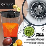 KESSER® 3 in 1 Universal Küchenmaschine K-KM 3000 mit Fleischwolf Knetmaschine Multifuntionale Rührmaschine 5,5L Schüssel mit 3 Rührwerkzeuge 1,5L Entsafter Wurst Set Pasta & Plätzchenformen