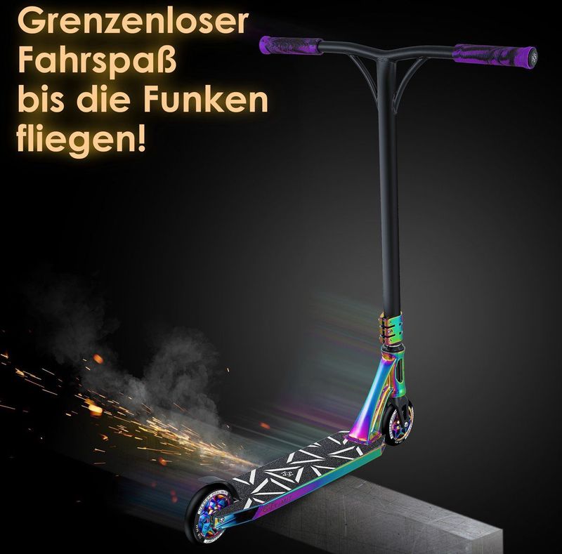 KESSER - GT-Limit - Stuntscooter - Zwart - Aluminium - 110 mm PU Wielen
