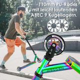 KESSER - Stuntstep X-Limit-Pro - Regenboog - T-vorm - 110 mm PU Wielen