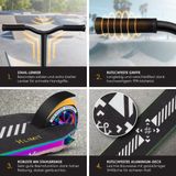 KESSER - Stuntstep X-Limit-Pro - Regenboog - T-vorm - 110 mm PU Wielen