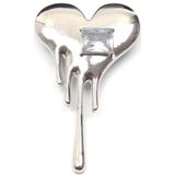 Firetti Brosche »Schmuck Geschenk Ansteckschmuck Herz mit großem Stein glitzernd«, mit Glasstein