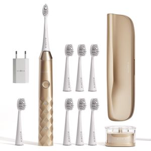 Ailoria - Limited Edition - Elektrische Tandenborstel - Goud - Inclusief USB Stekker en Inductief Laadstation