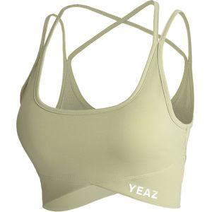 YEAZ Sporttop 'Classy'  grijs / lichtgroen
