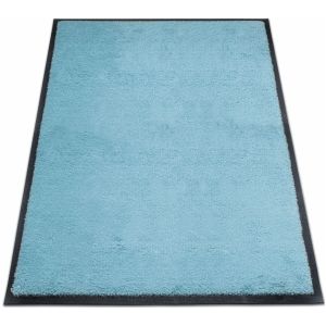 Schmutzfangmatte miltex Eazycare Style, eckig, antistatisch, UV-beständig, waschbar, High-Twist-Nylon & Niltrilgummi, 800 x 1200 mm, pastellblau
