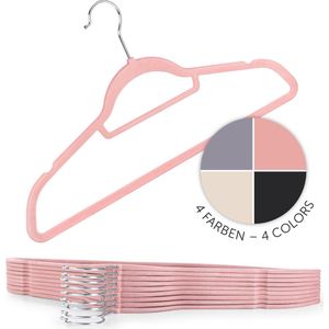 Blumtal - Velvet - Kledinghangers - Oud Roze - Set van 100