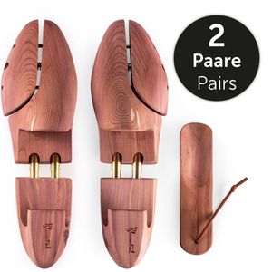 Blumtal - TESTWINNAAR - Schoenspanners - Cederhout - Inclusief Schoenlepel - 1, 2 of 5 Paar