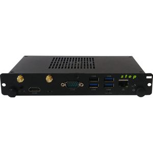 Step PC Micro OPS-708-H310 incl. Windows 10 Pro (Core i3-8100T 8GB 256GB NVMe SSD UHD630 WLAN 802.11 (256 GB, 8 GB, Intel Core i3-8100T, UHD Graphics 630), PC, Zwart