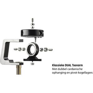 DUAL - CS 518 - Manuele Platenspeler - Walnoot - Behuizing van MDF