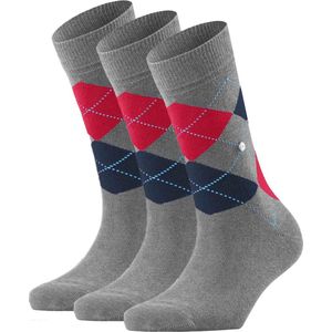 Burlington - Queen - Sokken - Set van 3 - Rautenmuster