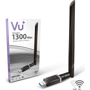 VU+ Dual Band Wireless USB Adapter - 1300Mbps - Inclusief 6 dBI Antenne
