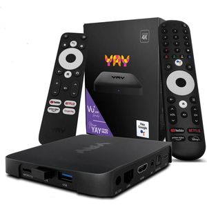 YAY GO PRO AndroidTV 4K UHD - OTT IPTV Mediaspeler Box - Zwart